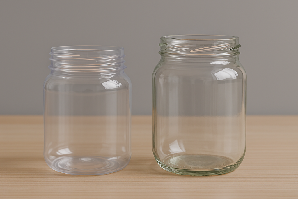 جار پت(پلاستیکی) یا جار شیشه ای؟